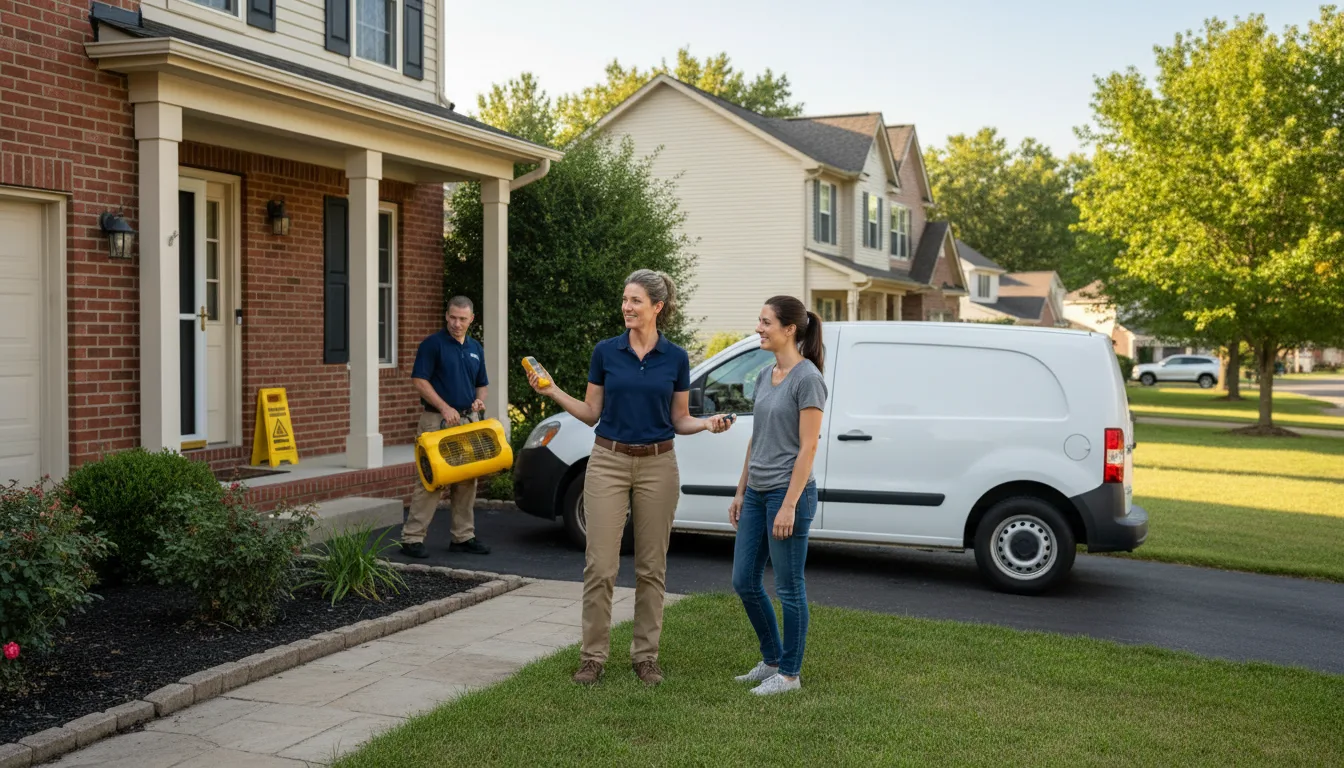 Water restoration image for Dehumidification And Cleanup Services in Bellevue, TX